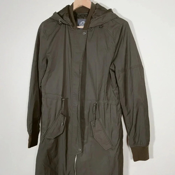 ELLABEE GREEN ARMY LONG JACKET - Picture 4 of 14